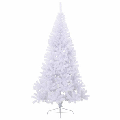 Artificial Christmas Tree with Stand White 210 cm PVC and Steel