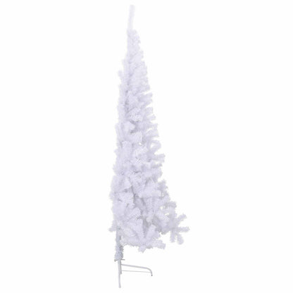 Artificial Christmas Tree with Stand White 210 cm PVC and Steel