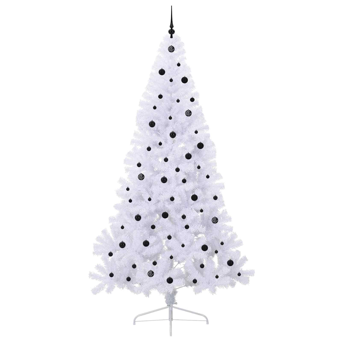 Artificial Christmas Tree White 240 cm PVC and Steel