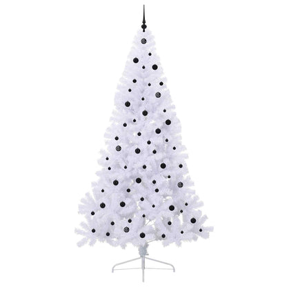 Artificial Christmas Tree White 240 cm PVC and Steel