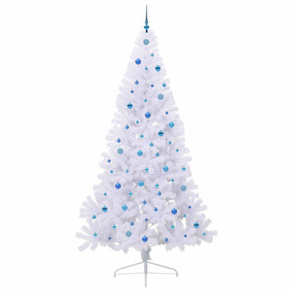 Artificial Christmas Tree White 240 cm PVC and Steel