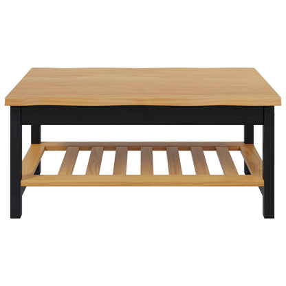Coffee Table EKAI Black 100 x 60 x 45.5 cm Solid Pine Wood