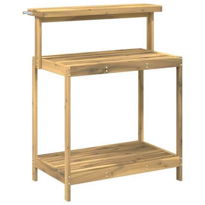 Outdoor Potting Bench 86.5 x 48.5 x 106 cm Solid Acacia Wood