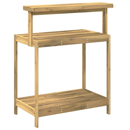 Outdoor Potting Bench 86.5 x 48.5 x 106 cm Solid Acacia Wood