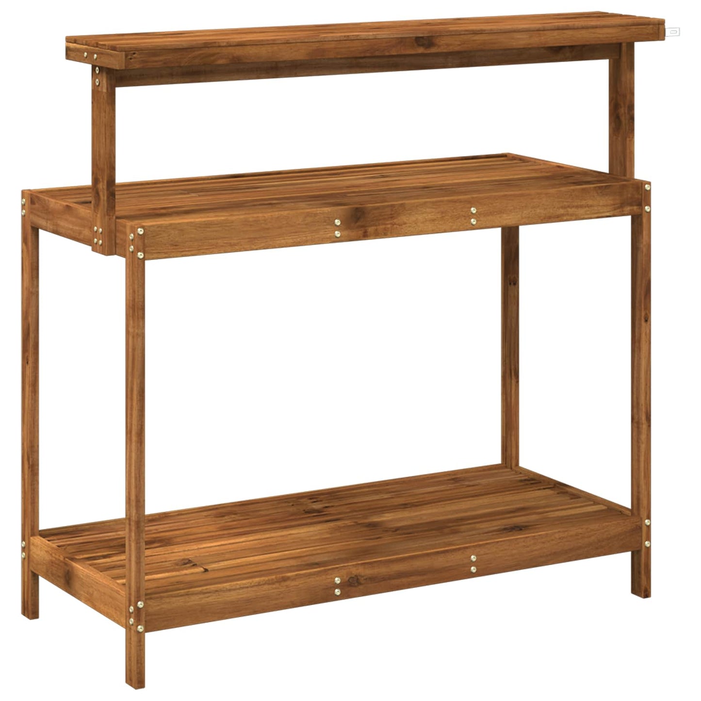 Outdoor Potting Bench 111.5 x 48.5 x 107 cm Solid Acacia Wood