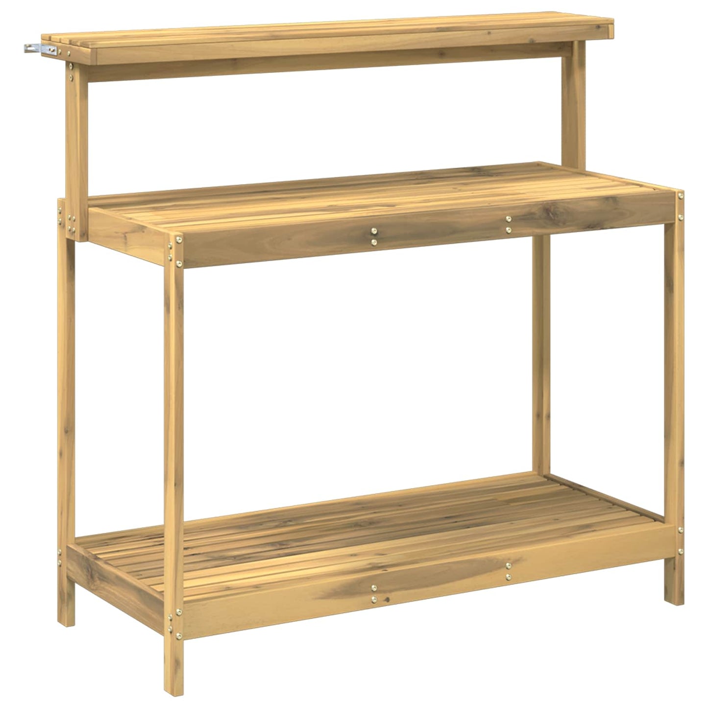 Outdoor Potting Bench 111.5 x 48.5 x 107 cm Solid Acacia Wood