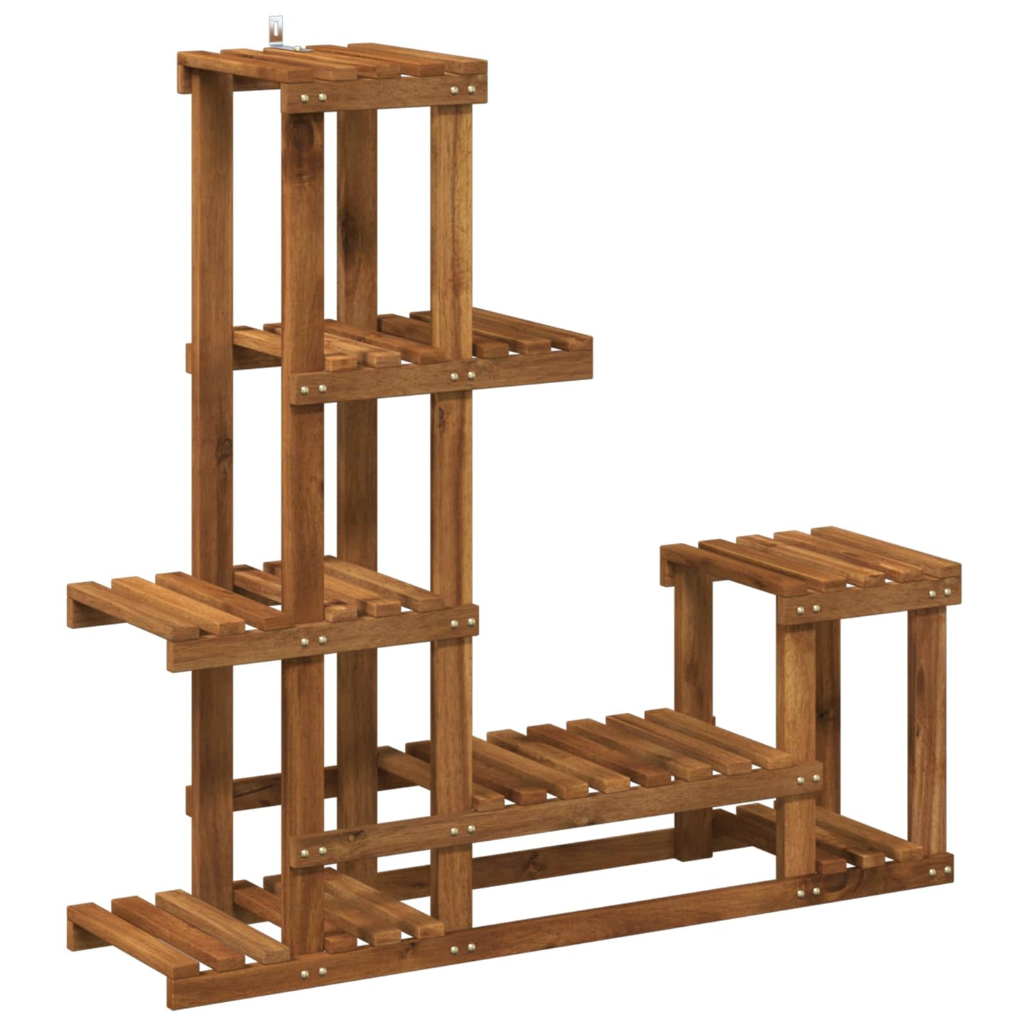 Plant Stand Natural 93.5 x 25 x 91.5 cm Solid Acacia Wood