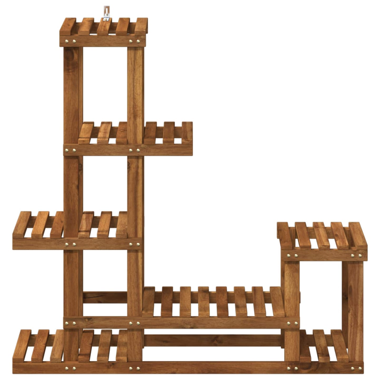 Plant Stand Natural 93.5 x 25 x 91.5 cm Solid Acacia Wood