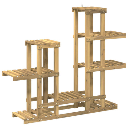 Plant Stand White 118 x 25 x 96.5 cm Solid Acacia Wood