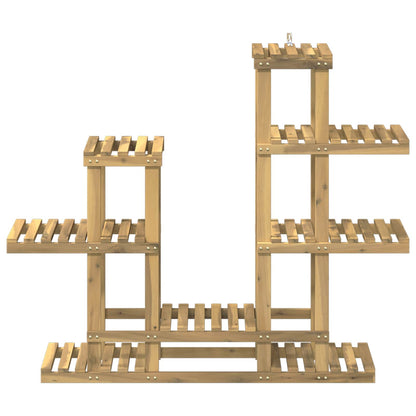 Plant Stand White 118 x 25 x 96.5 cm Solid Acacia Wood