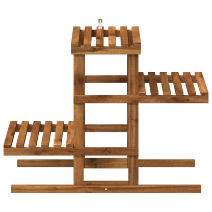 Plant Stand Natural 82 x 36 x 60 cm Solid Acacia Wood
