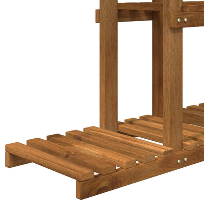 Plant Stand Natural 68 x 23.5 x 140 cm Solid Acacia Wood