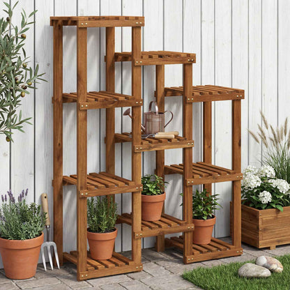 Plant Stand Natural 85 x 30 x 114.5 cm Solid Acacia Wood