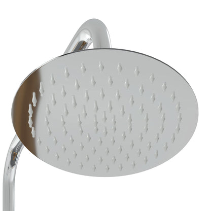 Outdoor Shower 225 cm Solid Acacia Wood and Stainless Steel