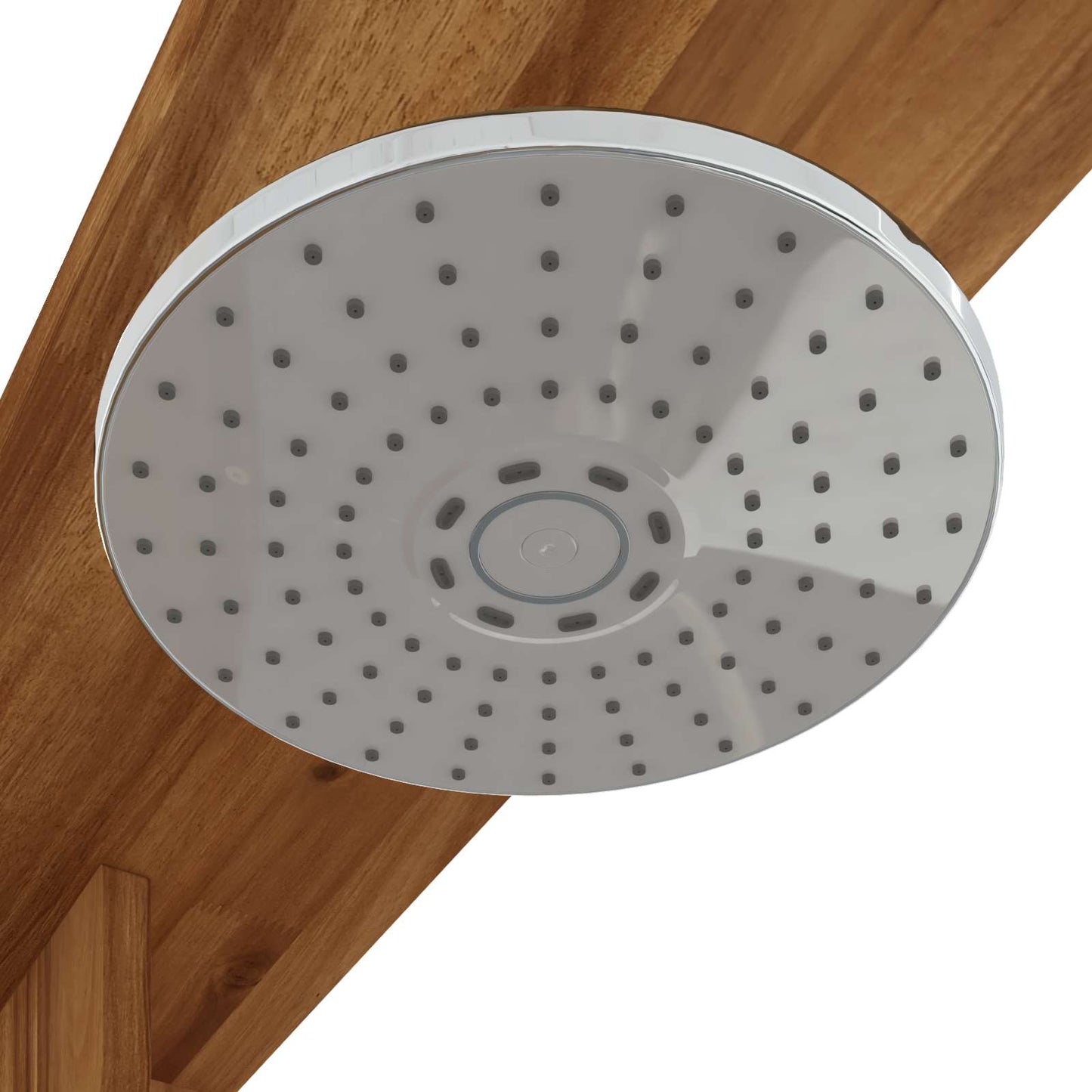 Outdoor Shower 219 cm Solid Acacia Wood and Stainless Steel