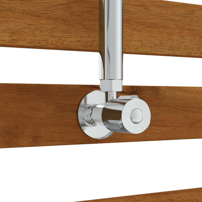 Outdoor Shower 205.5 cm Solid Acacia Wood and Stainless Steel