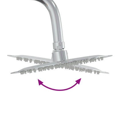 Outdoor Shower 257 cm Solid Acacia Wood and Stainless Steel