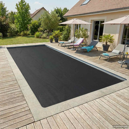 Solar Pool Cover Heavy Quality 732 x 366 cm 200 μm Square PE