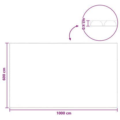 Solar Pool Cover Heavy Quality 1000 x 600 cm 200 μm Square PE
