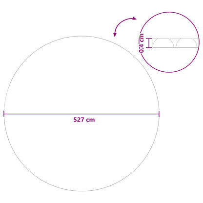 Solar Pool Cover Heavy Quality Ø 527 cm 200 μm Round PE
