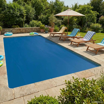 Solar Pool Cover Extra Heavy 500 x 300 cm 400 μm Square PE Blue