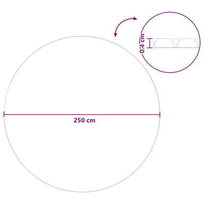 Solar Pool Cover Extra Heavy Ø 250 cm 400 μm Round PE