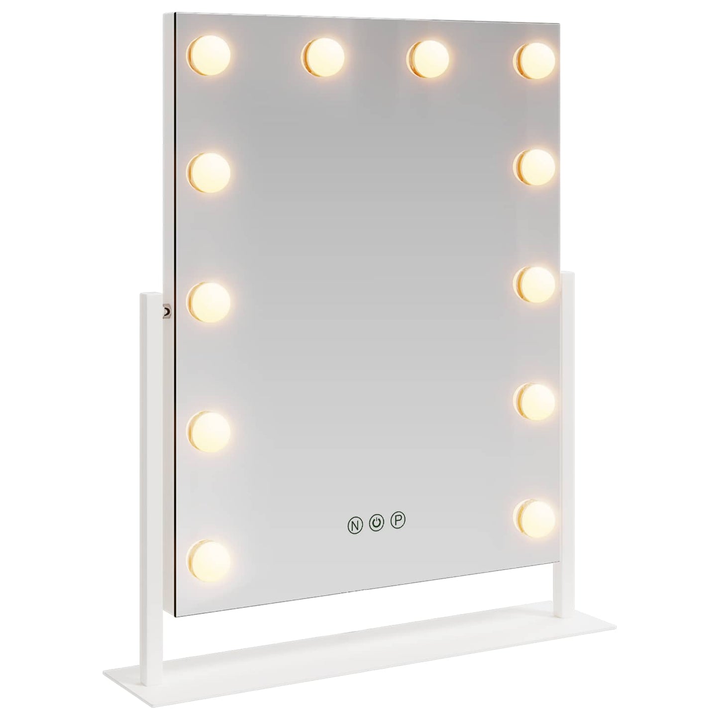 LED Vanity Mirror White 44 x 10 x 53 cm Glass and Steel