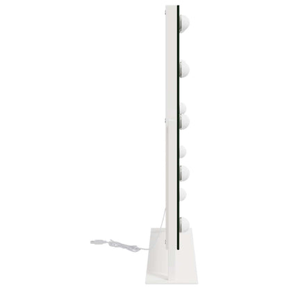 LED Vanity Mirror White 44 x 10 x 53 cm Glass and Steel