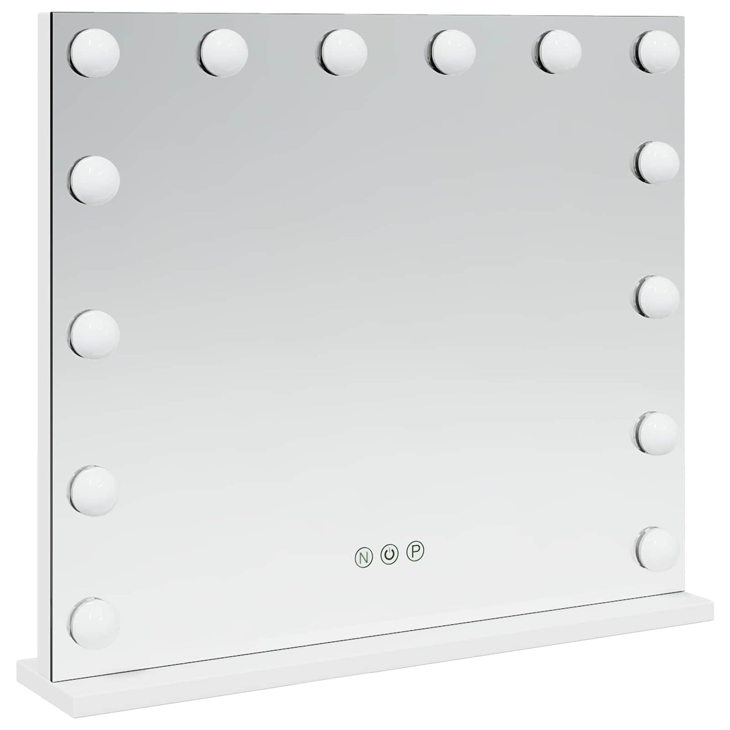 LED Vanity Mirror White 50 x 10 x 44 cm Glass and Steel