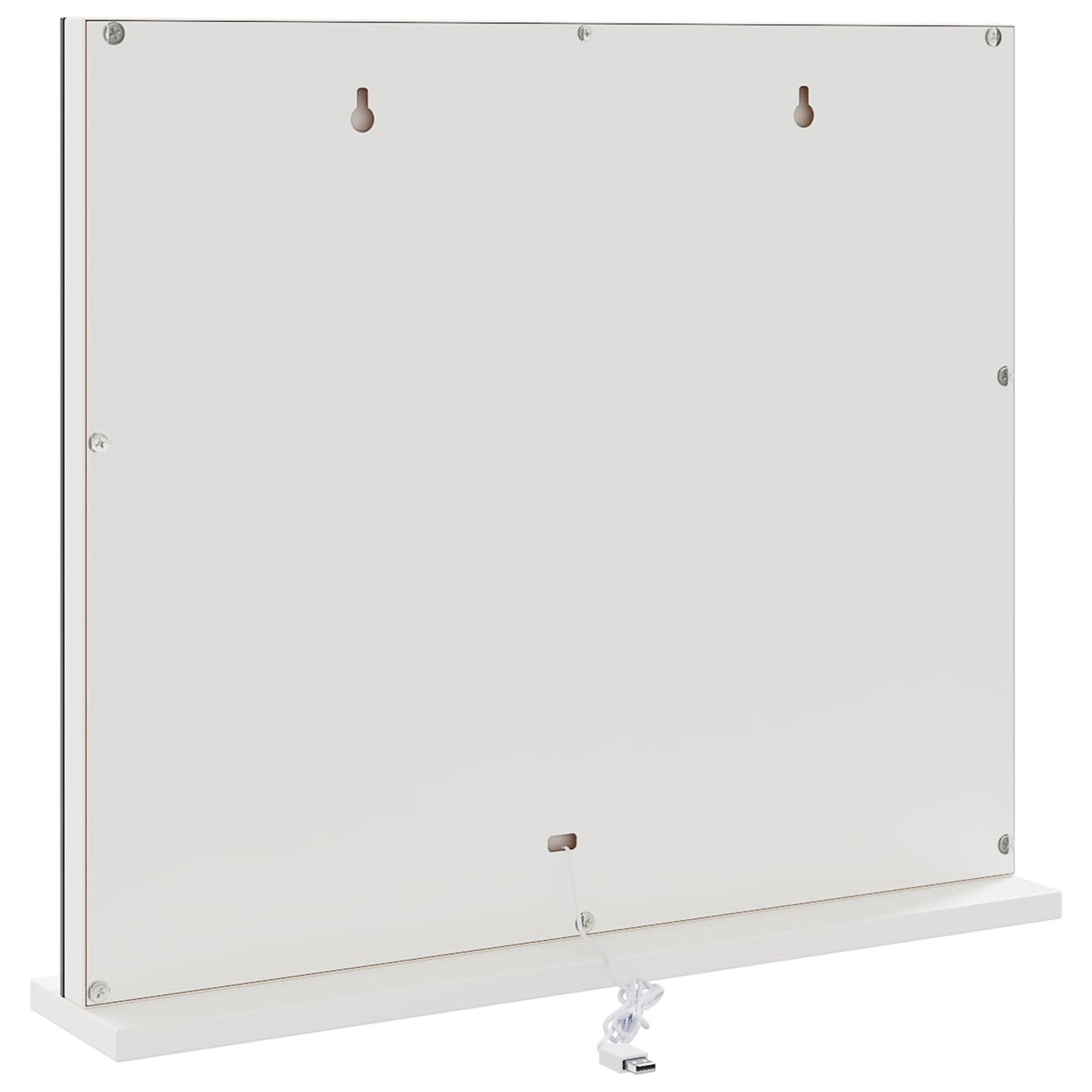 LED Vanity Mirror White 50 x 10 x 44 cm Glass and Steel