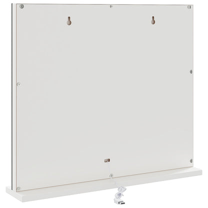 LED Vanity Mirror White 50 x 10 x 44 cm Glass and Steel