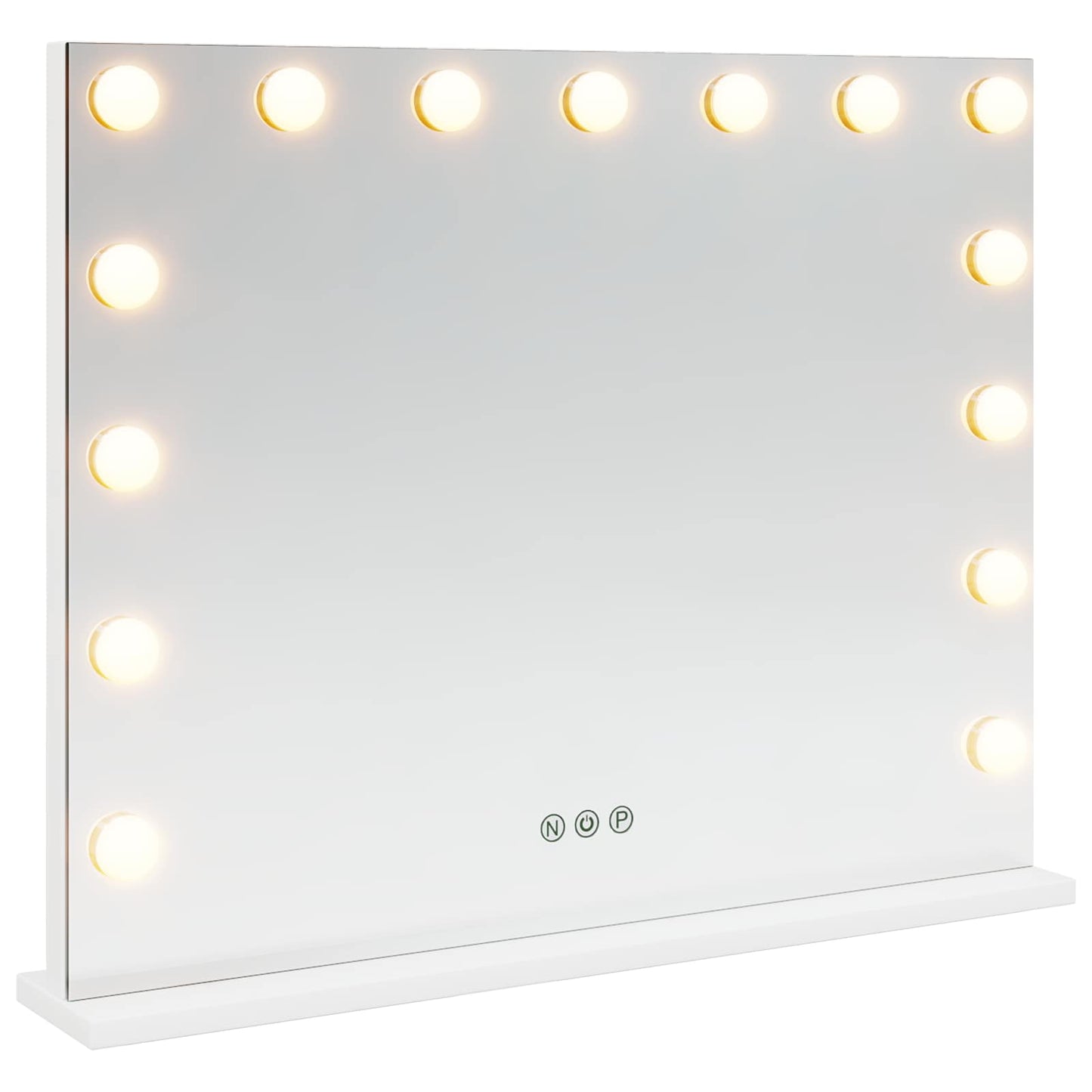 LED Vanity Mirror White 58 x 10 x 47 cm Glass and Steel