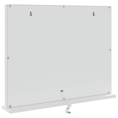 LED Vanity Mirror White 58 x 10 x 47 cm Glass and Steel