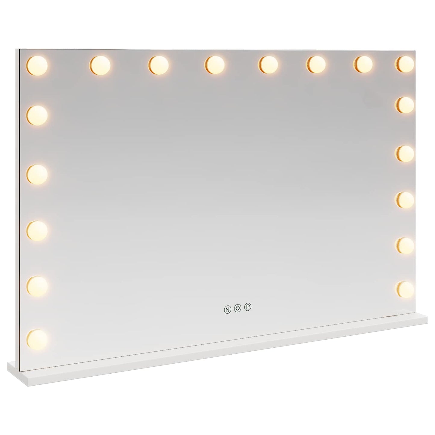 LED Vanity Mirror White 80 x 10 x 52.5 cm Glass and Steel