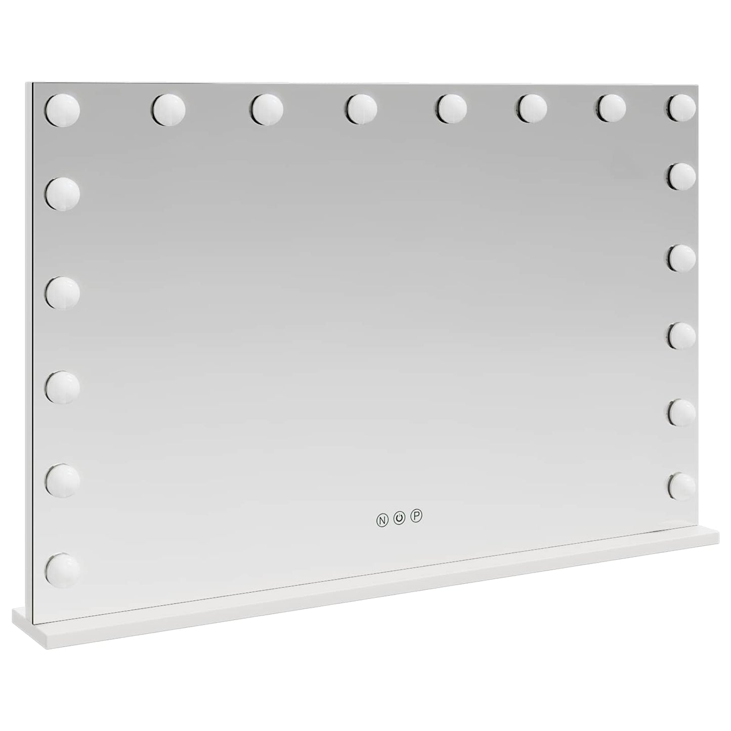 LED Vanity Mirror White 80 x 10 x 52.5 cm Glass and Steel