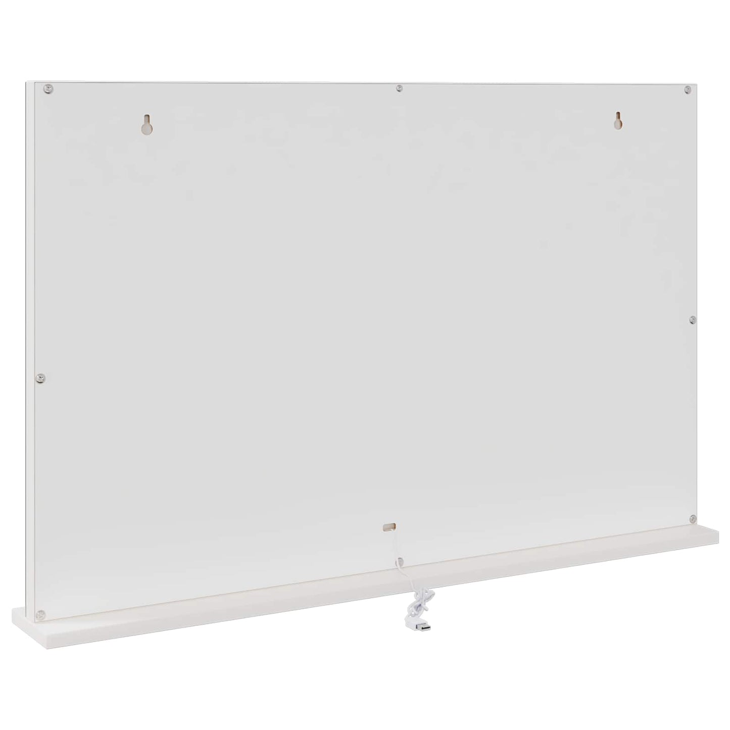 LED Vanity Mirror White 80 x 10 x 52.5 cm Glass and Steel