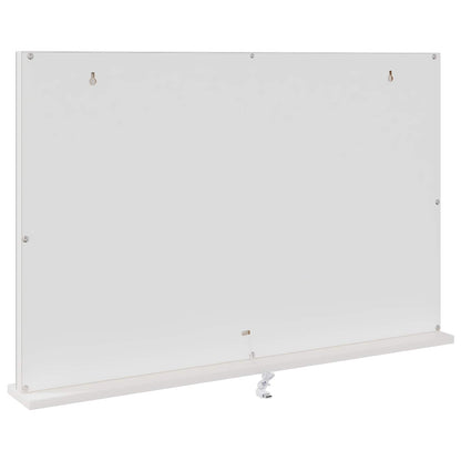 LED Vanity Mirror White 80 x 10 x 52.5 cm Glass and Steel