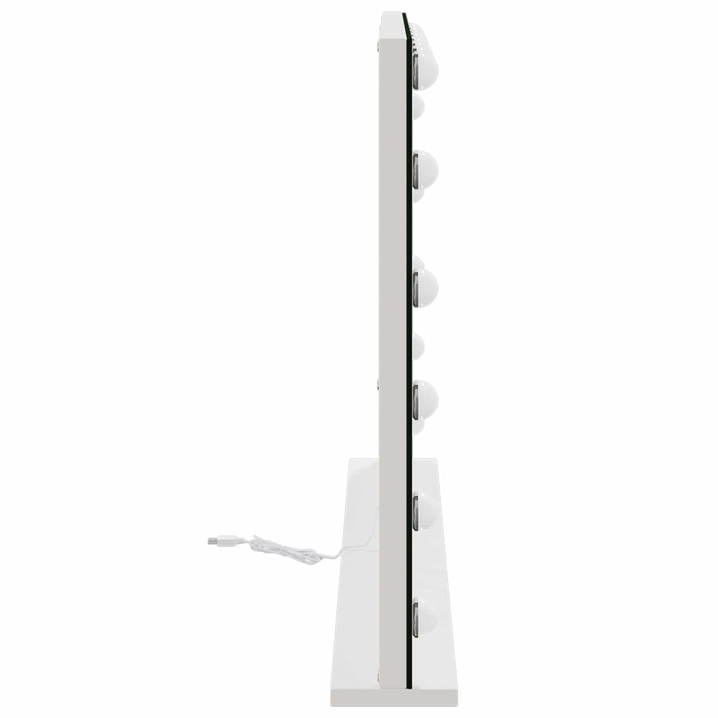 LED Vanity Mirror White 80 x 10 x 52.5 cm Glass and Steel