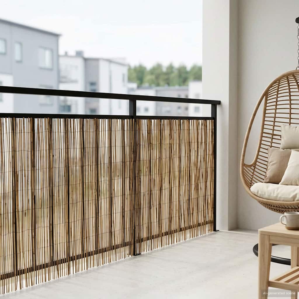 Garden Fence Carbonized 400 x 100 cm Reed
