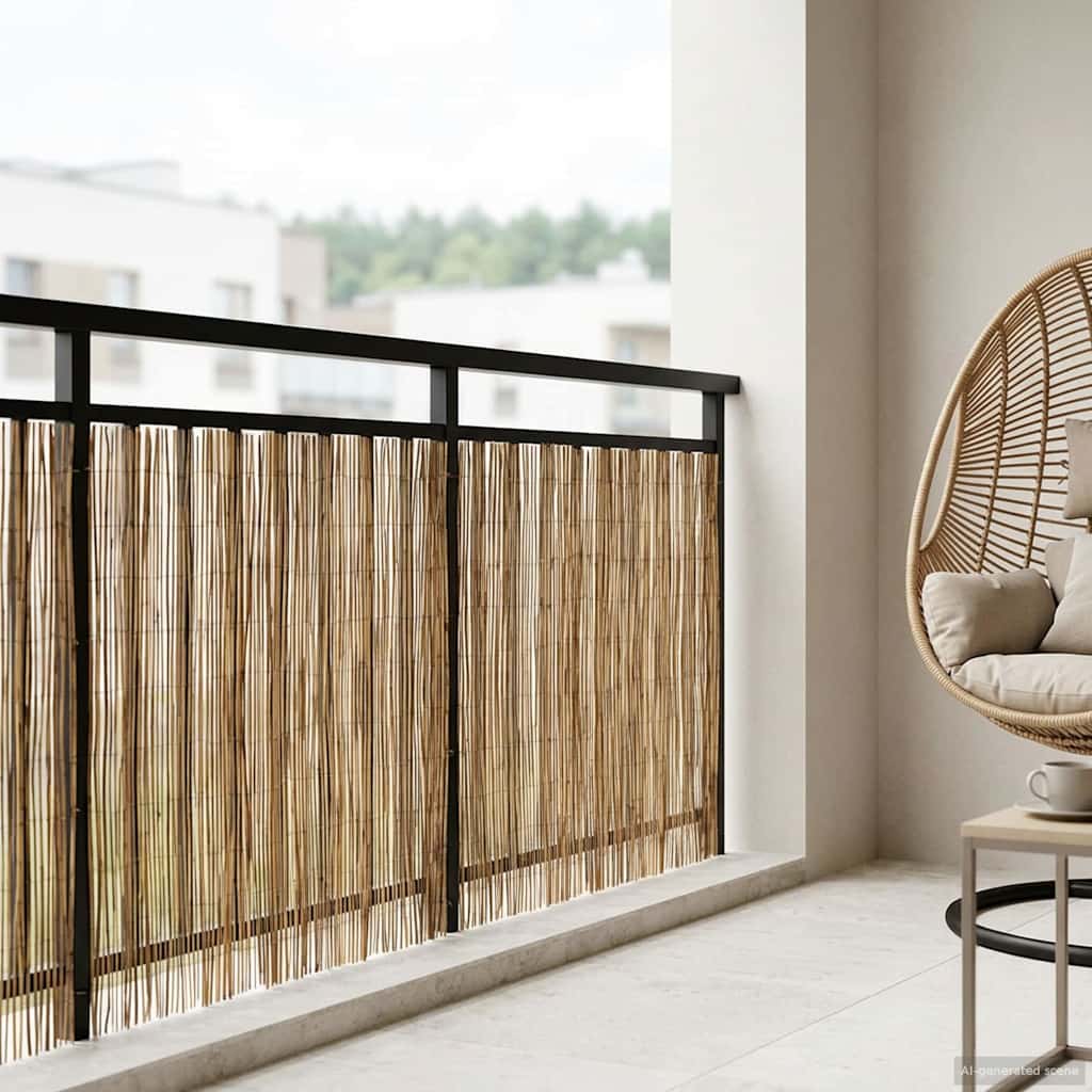 Garden Fence Carbonized 600 x 100 cm Reed
