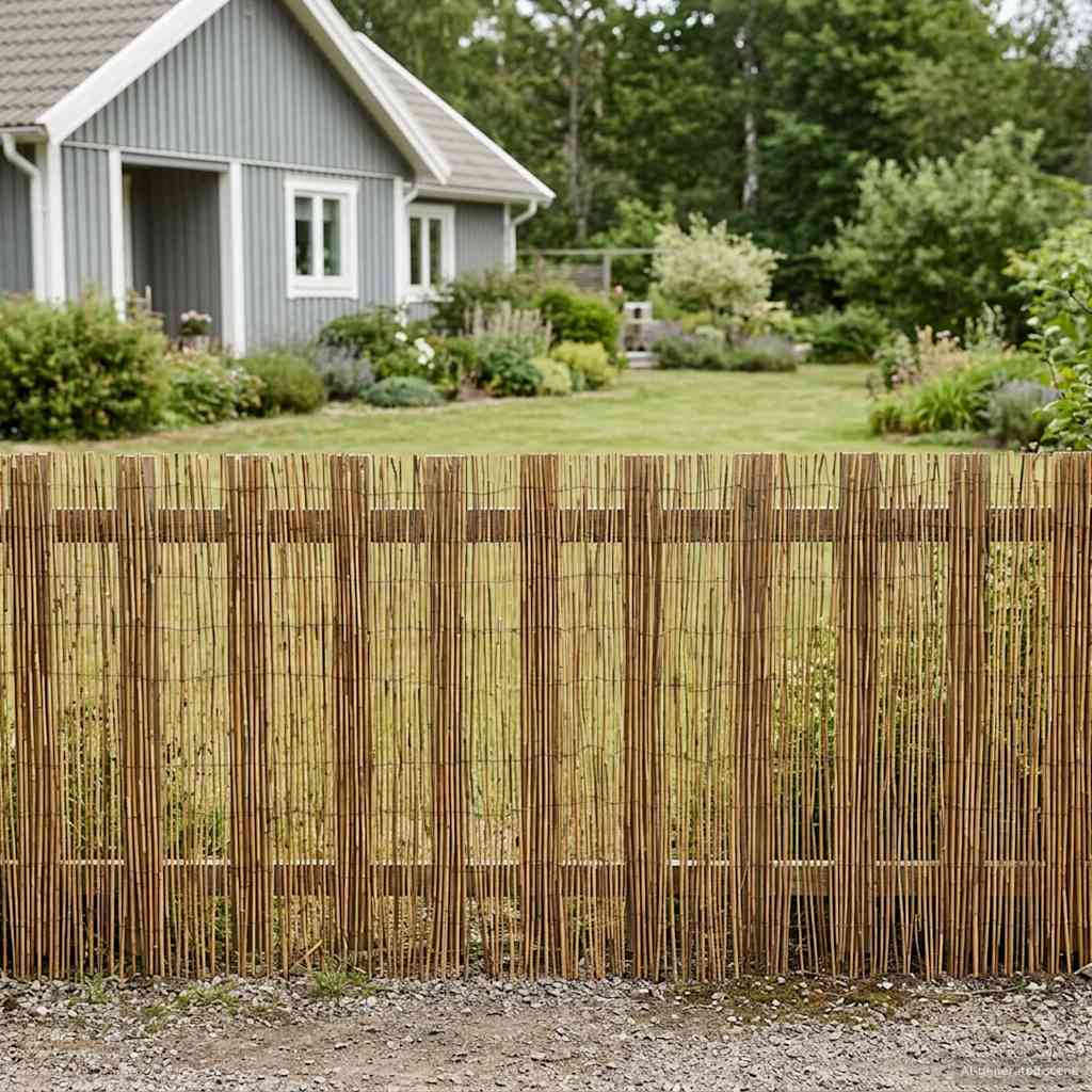 Garden Fence Carbonized 500 x 90 cm Reed