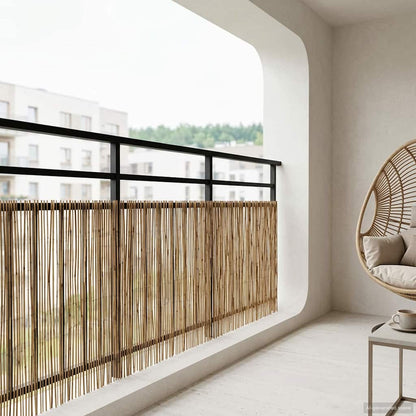 Garden Fence Carbonized 500 x 90 cm Reed
