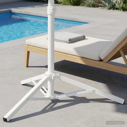 Parasol Stand White Steel for 25-32 mm Pole