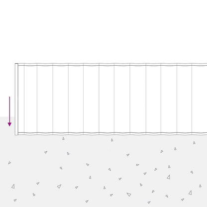 Lawn Edging 5 m x 15 cm Galvanised Steel Silver