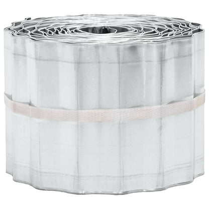 Lawn Edging 5 m x 20 cm Galvanised Steel Silver