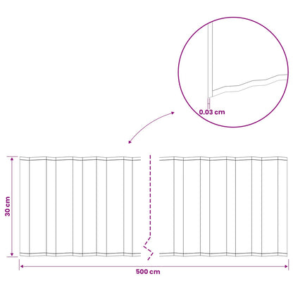 Lawn Edging 5 m x 30 cm Galvanised Steel Silver