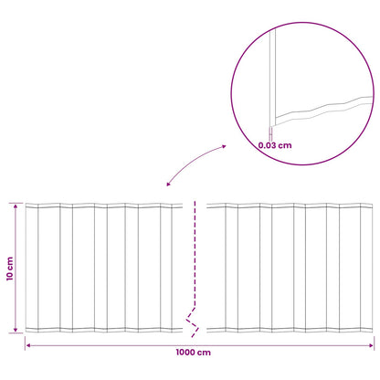 Lawn Edging 10 m x 10 cm Galvanised Steel Silver