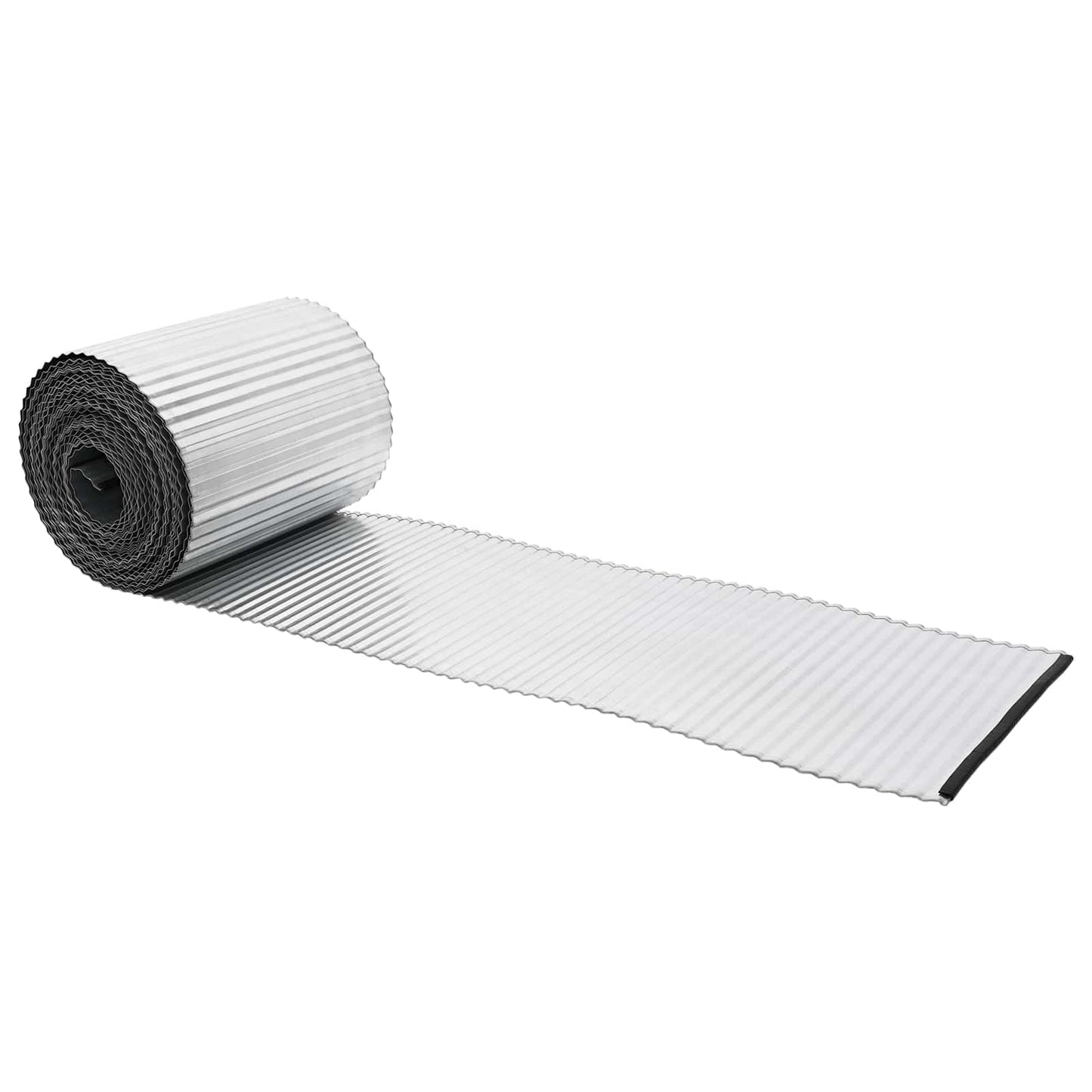 Lawn Edging 10 m x 15 cm Galvanised Steel Silver
