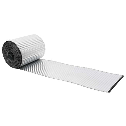 Lawn Edging 10 m x 20 cm Galvanised Steel Silver
