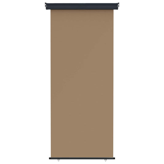 Balcony Side Awning 60 x 250 cm 100% polyester iron steel Taupe